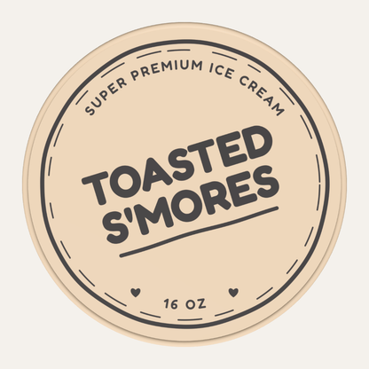 Secret Creamery Toasted S'mores 16 oz pint — super premium ice cream — top