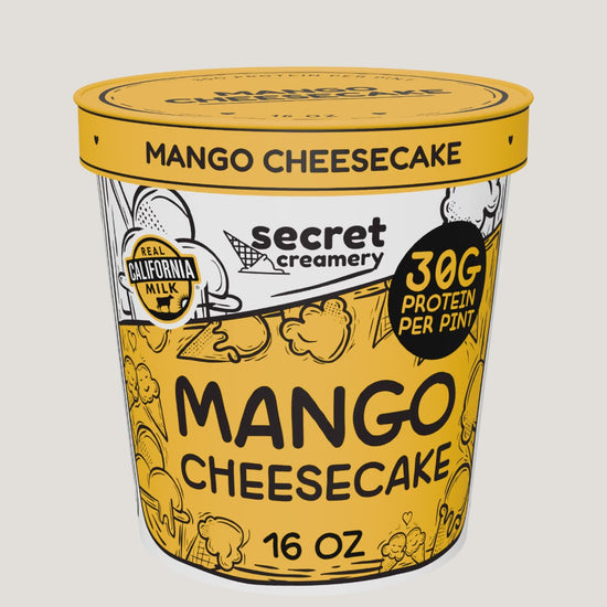 Secret Creamery Mango Cheesecake High Protein pint — 360° view